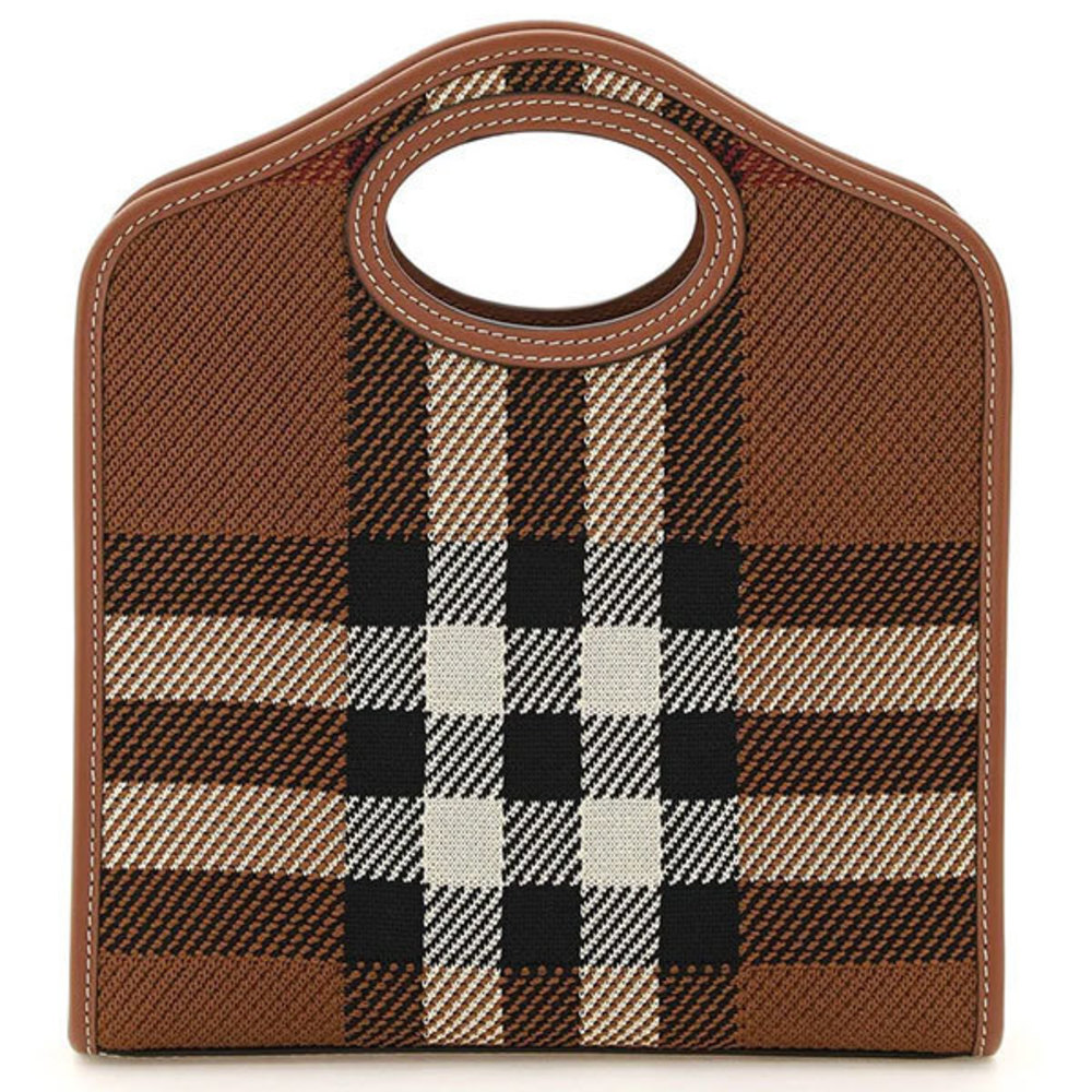 Burberry Brown Handbag Outlet Canvas